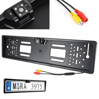 Car Rear View Camera EU European Car License Plate Frame Waterproof Auto Wire Car Reverse Backup Rearview parking Camera