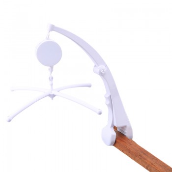 Kids Toys Mobile White Rattles Bracket Set Crib Clamp Bed Bell Fold Bracket Music Box Baby Crib Mobility Toys For Children