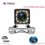 Hikity Waterproof Car Rear View Camera 170 Wide Angle HD CCD 12 LED Night Visions Backup Reversing Parking Cameras Car-styling