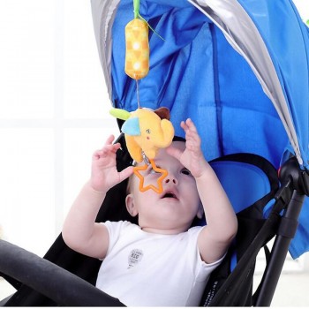 Baby Infant Cartoon Animal Soft Rattles Toys Bed Crib Stroller Music Hanging Bell kids Stuffed Toys Mobile Baby Plush Toy 40%off
