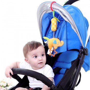 Baby Infant Cartoon Animal Soft Rattles Toys Bed Crib Stroller Music Hanging Bell kids Stuffed Toys Mobile Baby Plush Toy 40%off