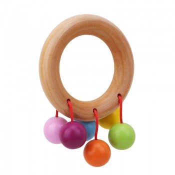 Baby Bell Wooden Toys Rattle Musical Educational Toys Instrument Rattles Handle Toys For Newborns Childen Kids Toy
