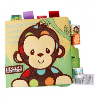 Animal Cloth Book Baby Soft Toys Animal Embroidered Cloth Book Newborn Early Development Activity Books Baby Kids Gifts
