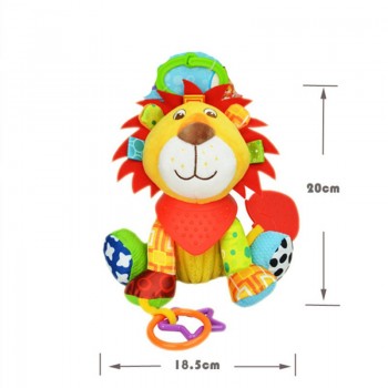 0-12 Month Infant Baby Rattles Mobiles Toys Spiral Bed Stroller Crib Cot Hanging Plush Rattle Toy Animal Educational Teether Toy