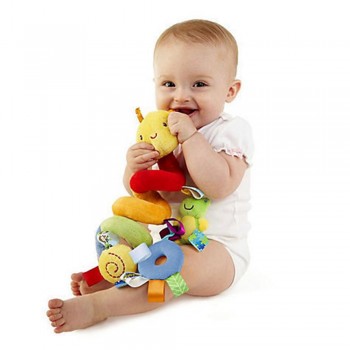 Bearoom Toys For Baby Cute Rattle Cartoon Mobile Toys Soft Plush Stroller Toy Infant Learning Education Rattles 0-12 Months Gift