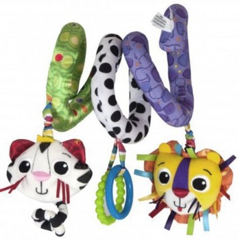 Bearoom Toys For Baby Cute Rattle Cartoon Mobile Toys Soft Plush Stroller Toy Infant Learning Education Rattles 0-12 Months Gift