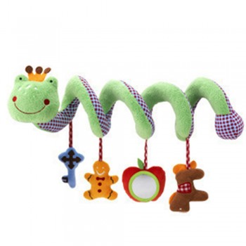 Bearoom Toys For Baby Cute Rattle Cartoon Mobile Toys Soft Plush Stroller Toy Infant Learning Education Rattles 0-12 Months Gift