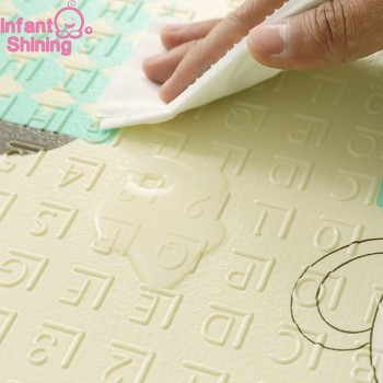 Infant Shining 1.5CM Thick Baby Mat Playmat Foldable Kid Play Mat 200*180CM Large Child Crawling Mat Puzzle Blanket Game Pad
