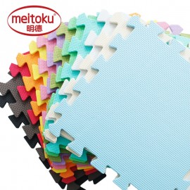 Meitoku  baby EVA Foam Interlocking Exercise Gym Floor play mats rug Protective Tile Flooring carpets 32X32cm 9 or 10pcs/lot,
