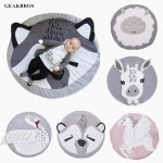 90CM Baby Infant Play Mats Kids Round Crawling Carpet Floor Rug Baby Bedding Blanket Cotton Play Game Pad Children Room Decor