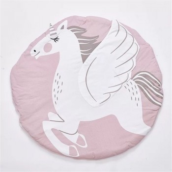 90CM Baby Infant Play Mats Kids Round Crawling Carpet Floor Rug Baby Bedding Blanket Cotton Play Game Pad Children Room Decor