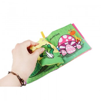 Baby Rattles Mobiles Toy Soft Animal Cloth Book Newborn Stroller Hanging Toy Bebe Early Learning Educate Baby Toys