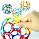 Large Rattles Develop Baby Intelligence Grasping Gums Wave Ball Hand Bell Fun Bite Catch Hole Kids Toys For Newborns