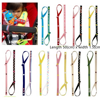 1pcs/3pcs New Baby Safety Seats Baby Rattles Toys Fixed Toys Stroller Toys Pacifier Chain Tether Strap