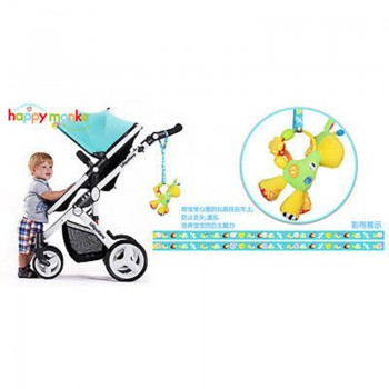 1pcs/3pcs New Baby Safety Seats Baby Rattles Toys Fixed Toys Stroller Toys Pacifier Chain Tether Strap