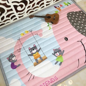 Infant Shining Baby Play Mat Cotton Playmat for Child 2cm Thickness Non-slip Rug 140*200cm Children Game Carpet Machine Washable