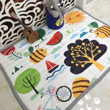 Infant Shining Baby Play Mat Cotton Playmat for Child 2cm Thickness Non-slip Rug 140*200cm Children Game Carpet Machine Washable