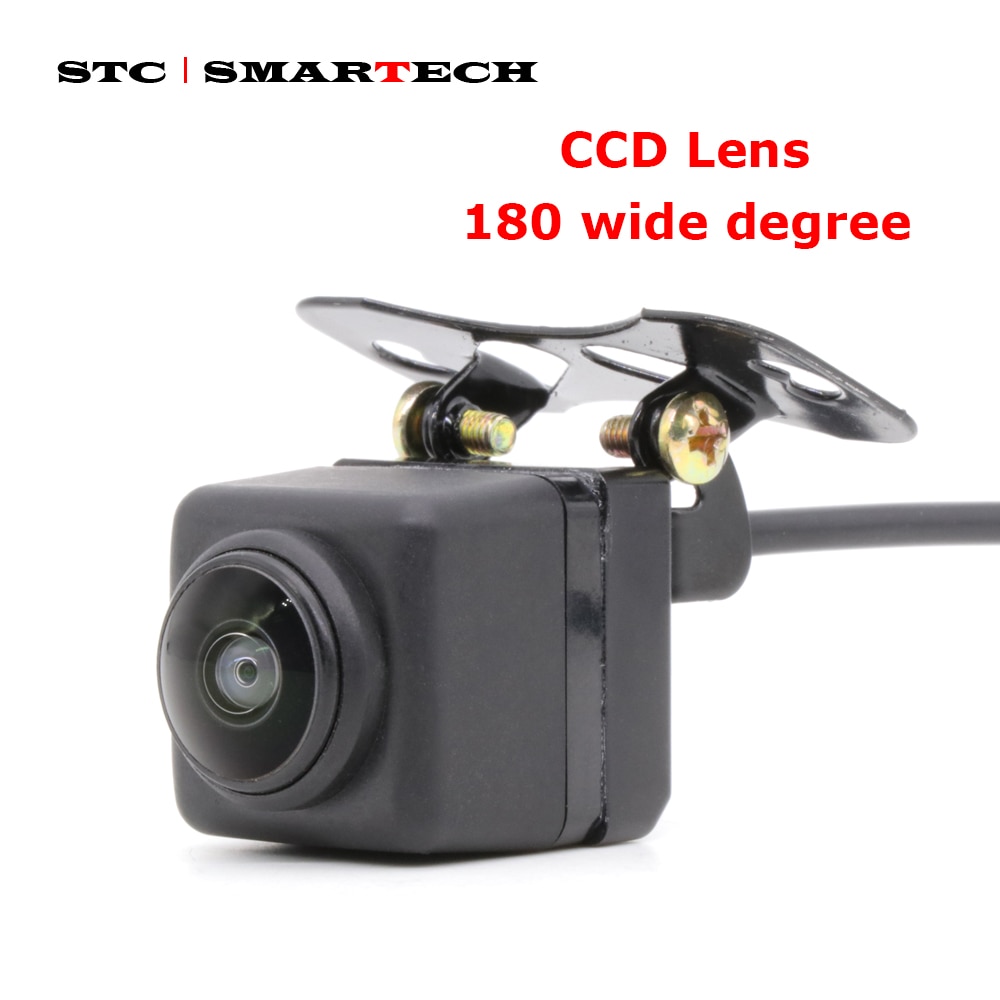 SMARTECH 180 degree Car camera CCD Lens Large wide-angle Front Camera without parking line, Front side camera backup camera