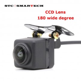 SMARTECH 180 degree Car camera CCD Lens Large wide-angle Front Camera without parking line, Front side camera backup camera