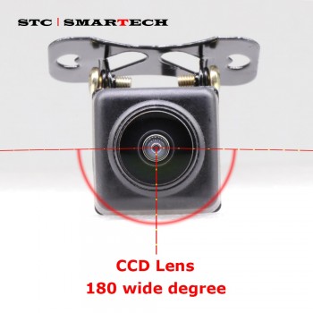 SMARTECH 180 degree Car camera CCD Lens Large wide-angle Front Camera without parking line, Front side camera backup camera