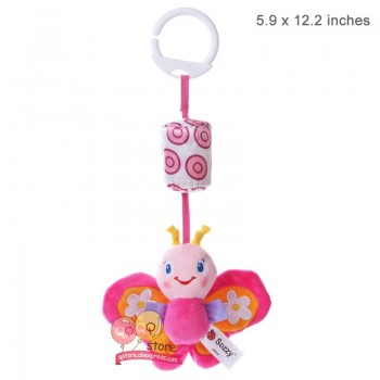 Sozzy Cute Animal Rattles Stroller Hanging Bell Mobiles Infant Baby Soft Plush Crib Educational Toys for Newborn Children Gift