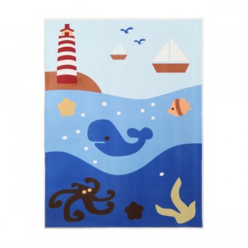 Baby Shining Cartoon Baby Play Mat 0.5CM Thickness Carpet 140X200CM Childrens Room Playmat Short Plush Non-slip Bedroom Mat