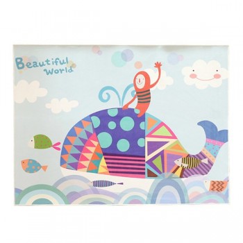 Baby Shining Cartoon Baby Play Mat 0.5CM Thickness Carpet 140X200CM Childrens Room Playmat Short Plush Non-slip Bedroom Mat