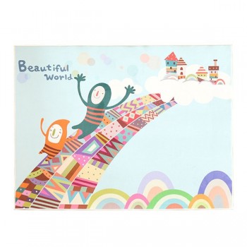 Baby Shining Cartoon Baby Play Mat 0.5CM Thickness Carpet 140X200CM Childrens Room Playmat Short Plush Non-slip Bedroom Mat