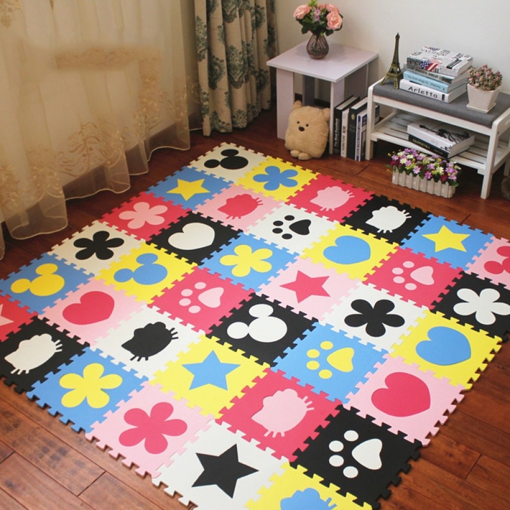 JCC various patterns EVA Foam Puzzle Play Mat /kids Rugs carpet Interlocking Exercise Floor for children Tiles 30*30*1cm