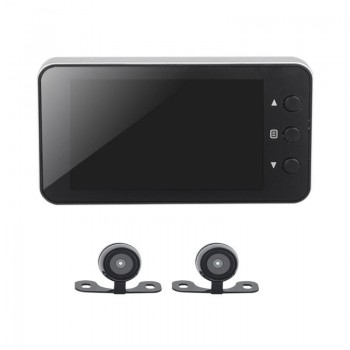 Motorcycle Driving Locomotive Recorder Front And Rear Double Lens Double Recording Hidden Driving Recorder DVR Dash Camera