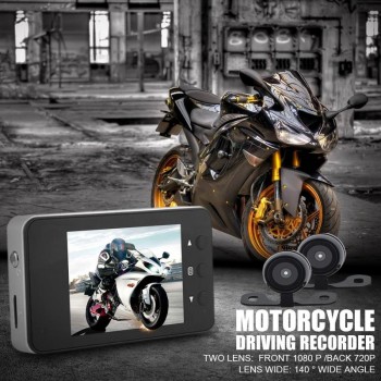Motorcycle Driving Locomotive Recorder Front And Rear Double Lens Double Recording Hidden Driving Recorder DVR Dash Camera
