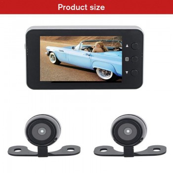 Motorcycle Driving Locomotive Recorder Front And Rear Double Lens Double Recording Hidden Driving Recorder DVR Dash Camera