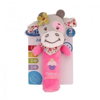 Newborn Cute Plush Animal Hand Bells Rattle Ring Bell Baby Cartoon Animal Rattle Infant Early Educational Doll Toy