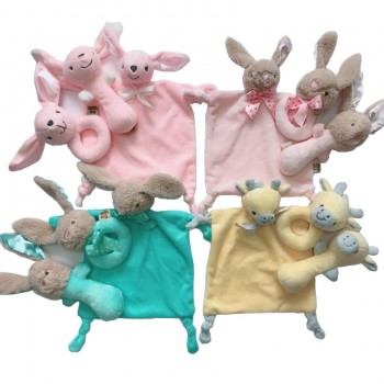 Newborn baby toys 0-12 months rabbit/deer/elephant soft plush rattles for baby educational/developmental/music/mobile baby toys