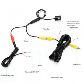 Topbox Car Rear View Camera 8 LED Night Vision Reversing Auto Parking Monitor CCD Waterproof 170 Degree HD Video