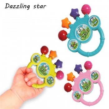 2018 Newest Infant Baby Bell RattleToy Hand On The Toy Baby Birthday Gift Instrumentos Musicais Shaker Rattle Baby Ring Toys