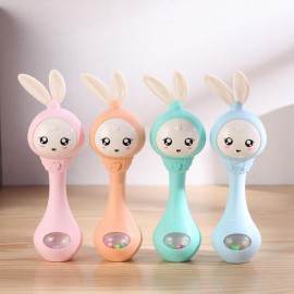 Music Sound Light Shaking Toys Baby toys Cute Cartoon Baby Hand Bells Rattles Newborn Infant Early Educational toys for 0-12M