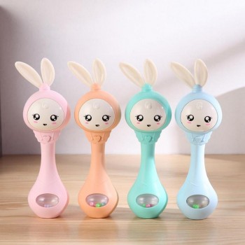 Music Sound Light Shaking Toys Baby toys Cute Cartoon Baby Hand Bells Rattles Newborn Infant Early Educational toys for 0-12M
