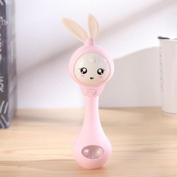 Music Sound Light Shaking Toys Baby toys Cute Cartoon Baby Hand Bells Rattles Newborn Infant Early Educational toys for 0-12M