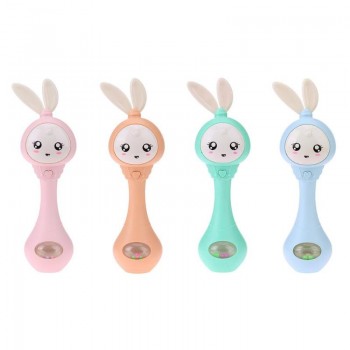 Music Sound Light Shaking Toys Baby toys Cute Cartoon Baby Hand Bells Rattles Newborn Infant Early Educational toys for 0-12M