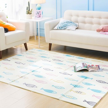 200*150cm Foldable Baby Climbing Play Mat Xpe Puzzle Childrens Mat Thickened Baby Room Crawling Pad Game Blanket Baby Carpet