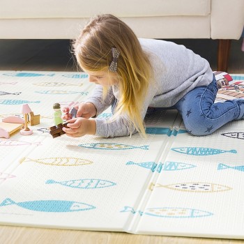 200*150cm Foldable Baby Climbing Play Mat Xpe Puzzle Childrens Mat Thickened Baby Room Crawling Pad Game Blanket Baby Carpet