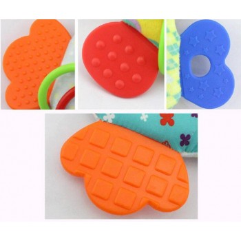 Baby Infant Cartoon Animal Giraffe Fish Handle Rattles Soft Plush Safety Teether Toys Teeth Care Doll For Kid 20%OFF