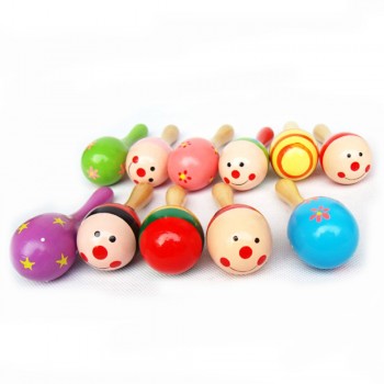 1 Pc Baby Music Toys Baby Toys Wooden Kid Child Sand Hammer Early Education Tool Rattle Musical Instrument Percussion Toy Gifts