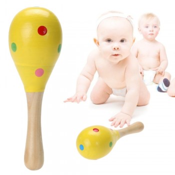 1 Pc Baby Music Toys Baby Toys Wooden Kid Child Sand Hammer Early Education Tool Rattle Musical Instrument Percussion Toy Gifts