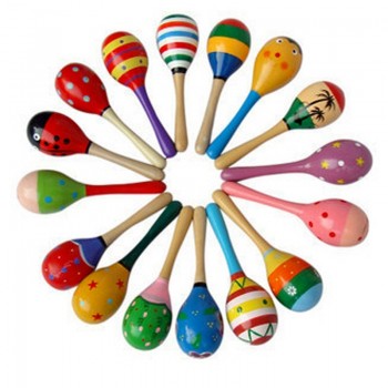 1 Pc Baby Music Toys Baby Toys Wooden Kid Child Sand Hammer Early Education Tool Rattle Musical Instrument Percussion Toy Gifts