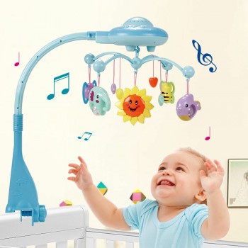 Music Rattles Baby Crib Mobile Toy Holder Rotating Crib Mobility Bed Bell Baby Toys 0-12 Months Newborn Infant Toddler Kids Toys