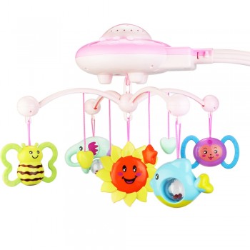 Music Rattles Baby Crib Mobile Toy Holder Rotating Crib Mobility Bed Bell Baby Toys 0-12 Months Newborn Infant Toddler Kids Toys