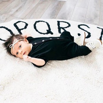 Round Baby Play Mat Tapete Infantil Playmat Kids Carpet Cotton Baby Games Activity Mats Rug with Letters Toys for Children 120cm