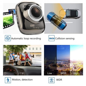 Driving Recorder HD Night Vision DVR Surveillance Dash Camera Concealed Recorder 170  Car Video Recorder grabadora video horas